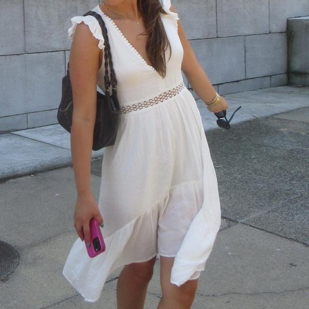 Elegant White Summer Dress